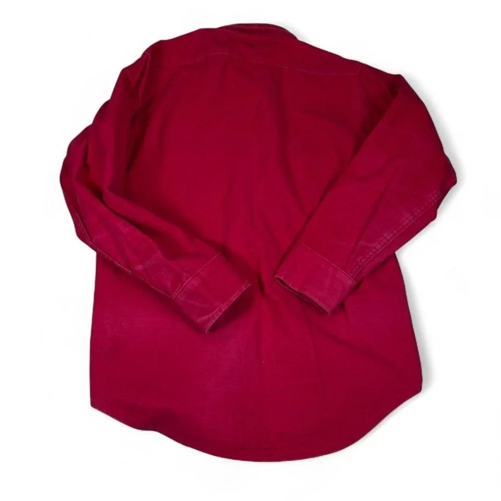 Camp Site Duluth Minnesota Button-Up Shirt Red Mens Medium - Picture 5 of 5